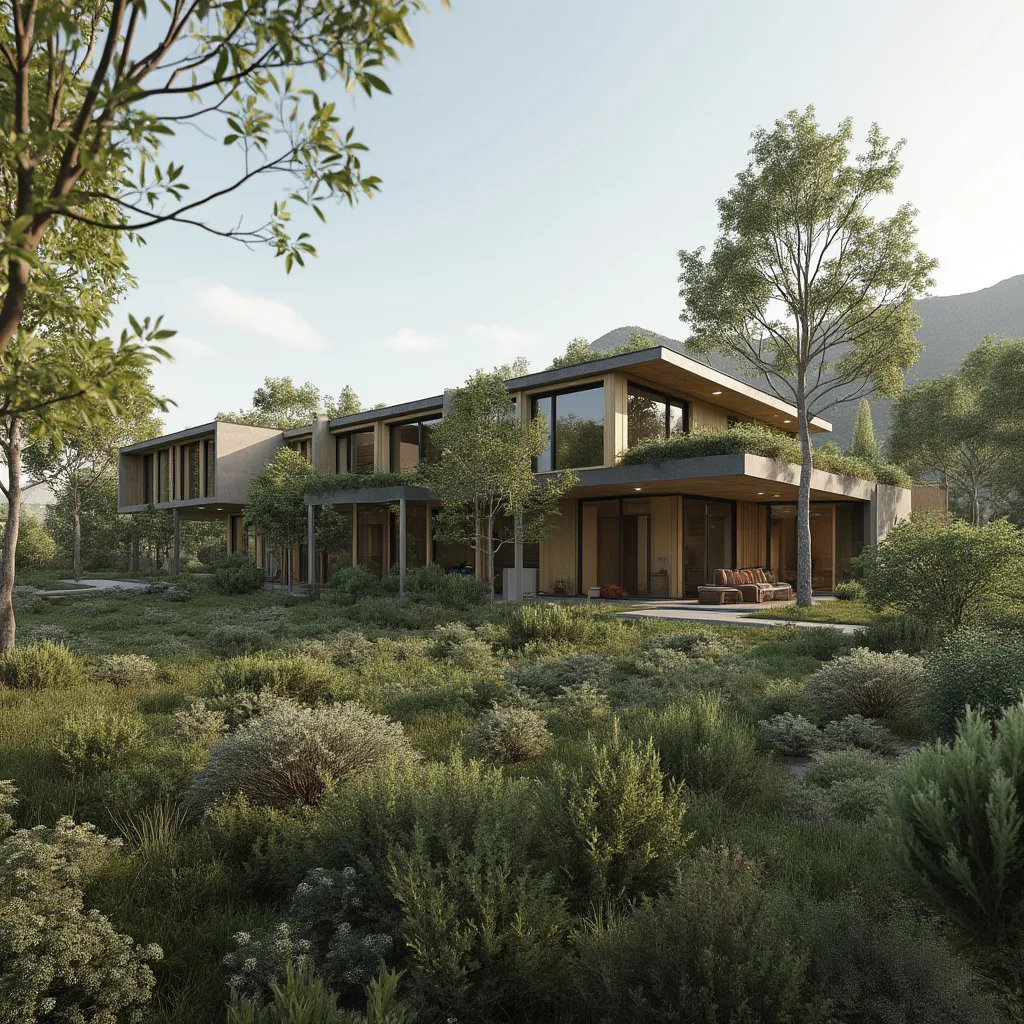 Diseño arquitectónico sostenible de proyecto inmobiliario en Patagonia